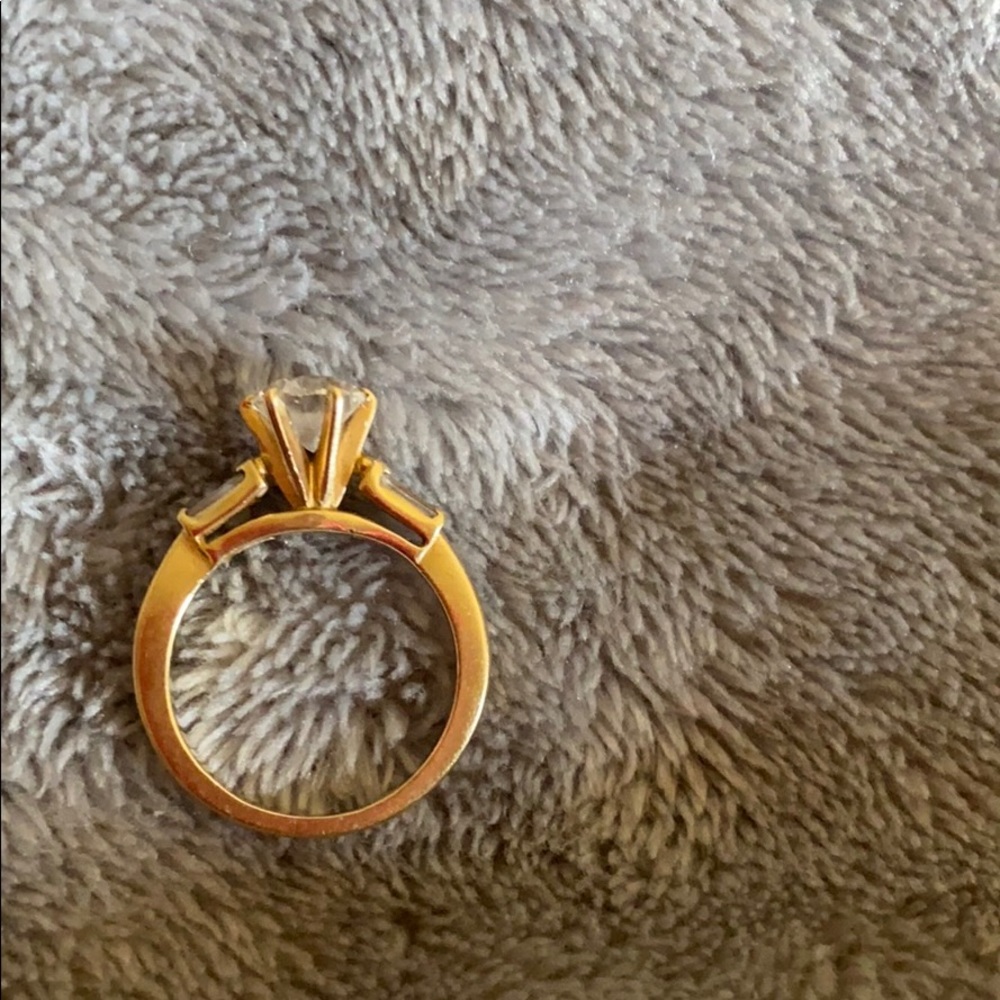 14k gold engagement ring and wedding band - Picture 6 of 8